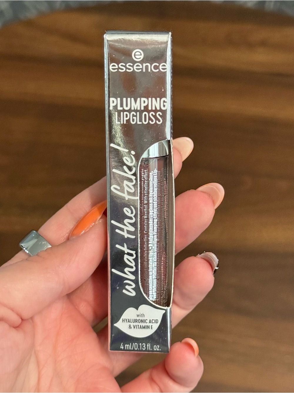 New essence plumping lipgloss